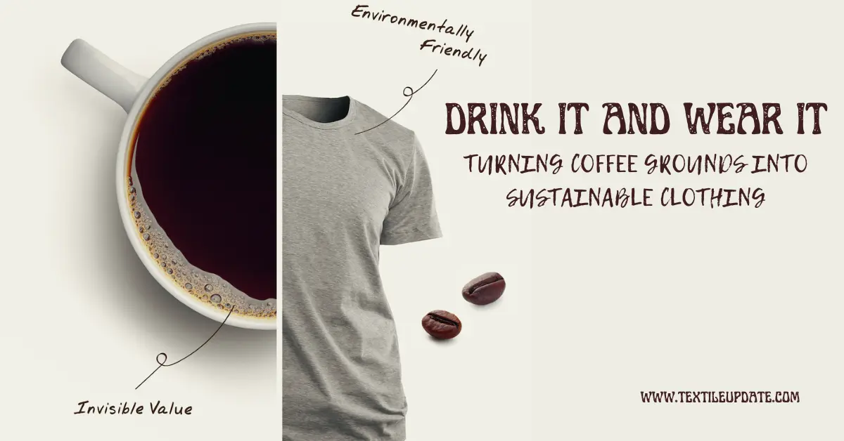 DRINK IT AND WEAR IT TURNING COFFEE GROUNDS INTO SUSTAINABLE CLOTHING