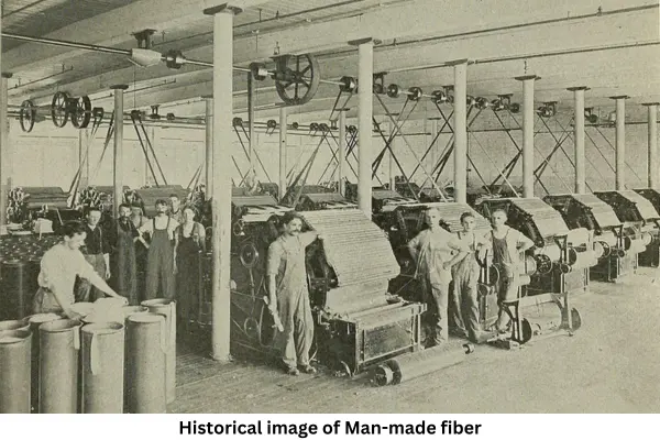 Historical Image of Man-Made Fiber