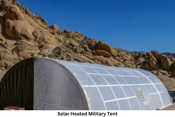 Solar Heated Military Tent